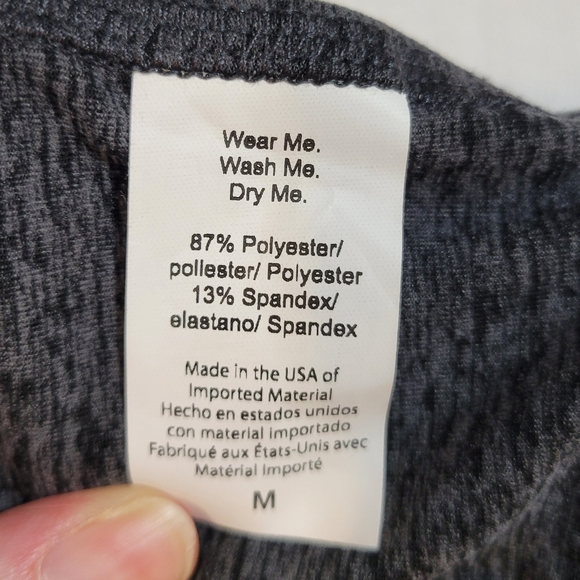 Beyond Yoga Women's M Harlow Space Dye Crop Performance Tank in Black - Picture 6 of 8